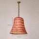 Handcrafted Bamboo Pink Woven Pendant Lamp